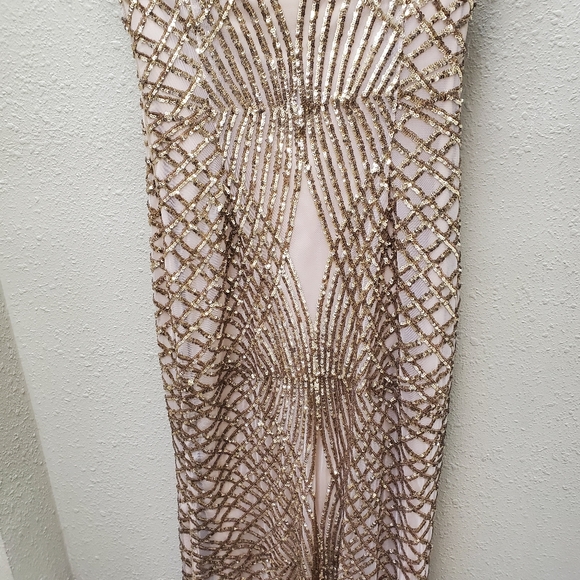 Elegant Champagne Gown - Picture 7 of 9